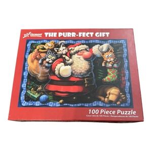 Vermont Christmas Company “The Purr-fect Gift” 100-Piece Jigsaw Puzzle
